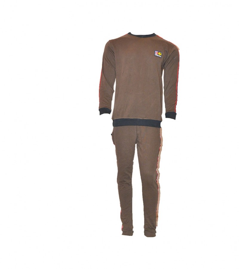 Round Neck Brown Track Suit For Mens  Round Neck Brown Track Suit For Mens