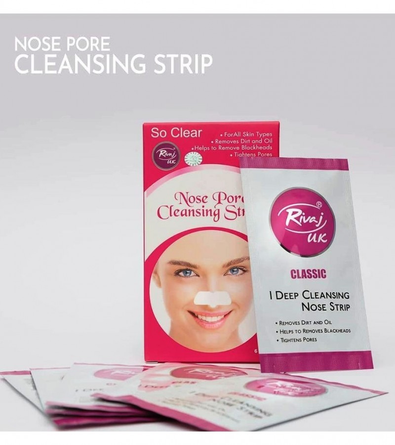 Rivaj-UK Deep Cleansing Nose Pore Strips - 6 strips