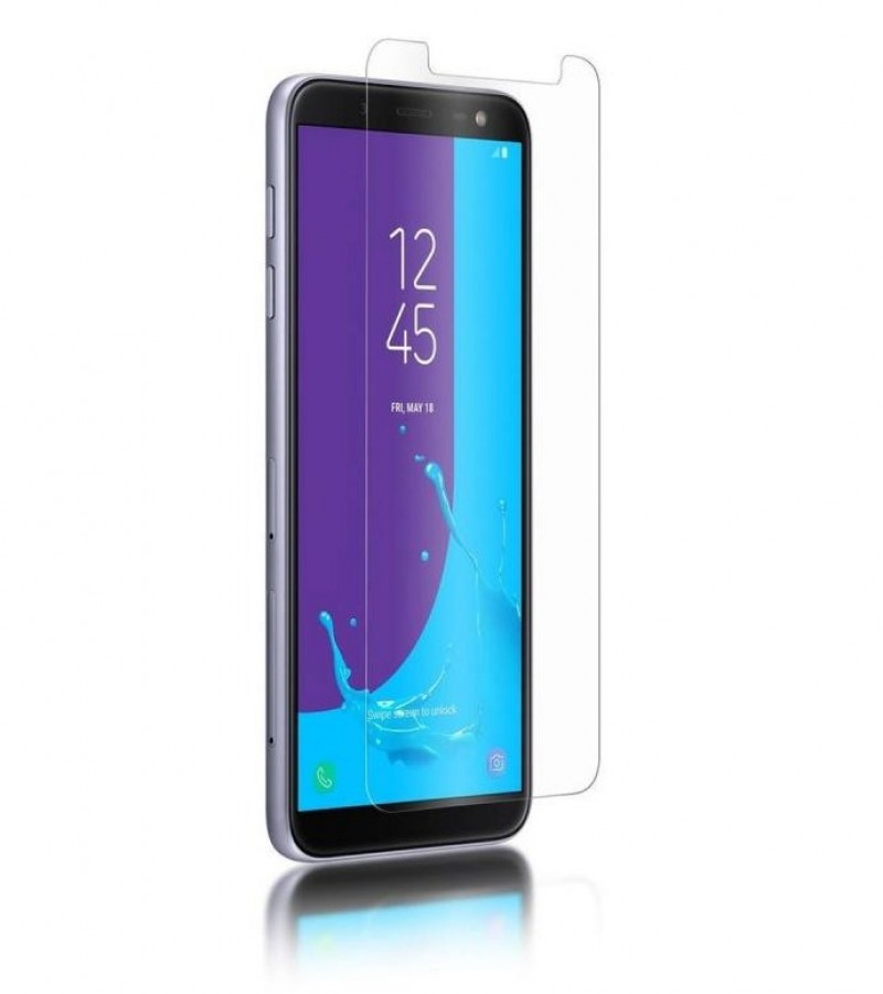 Samsung J6 - 2.5D Plain & Polished - Protective Tempered Glass