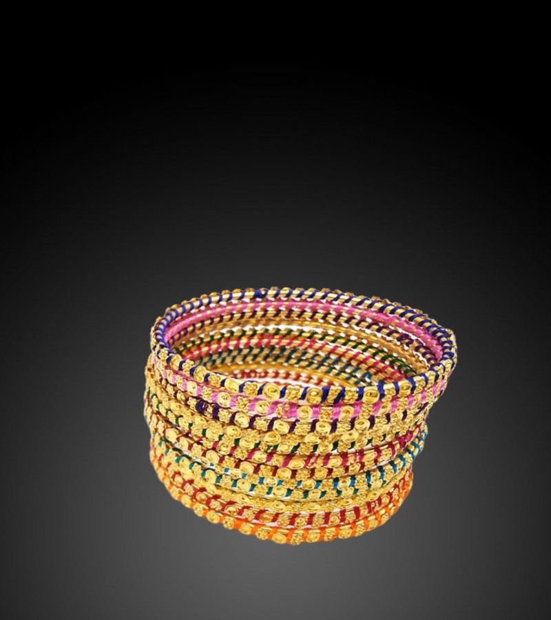 Set of 12 Thread Mutli-color Bangle