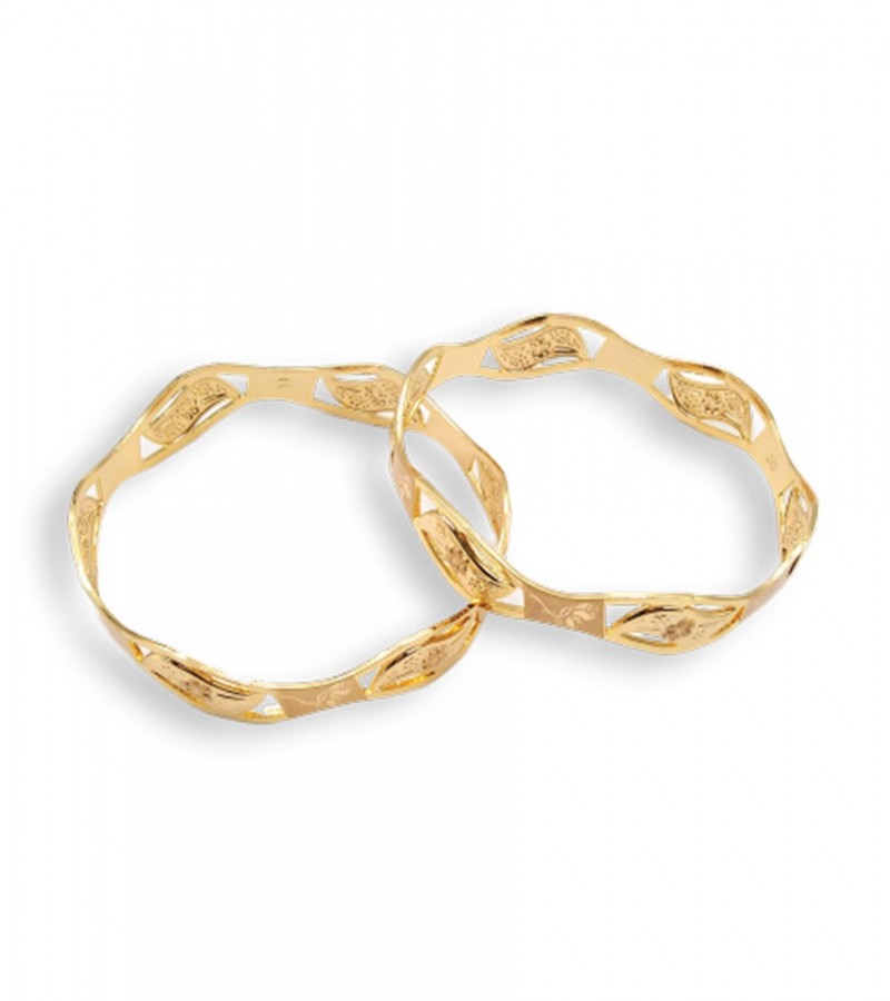 Set of 2 Leave Style Bangles