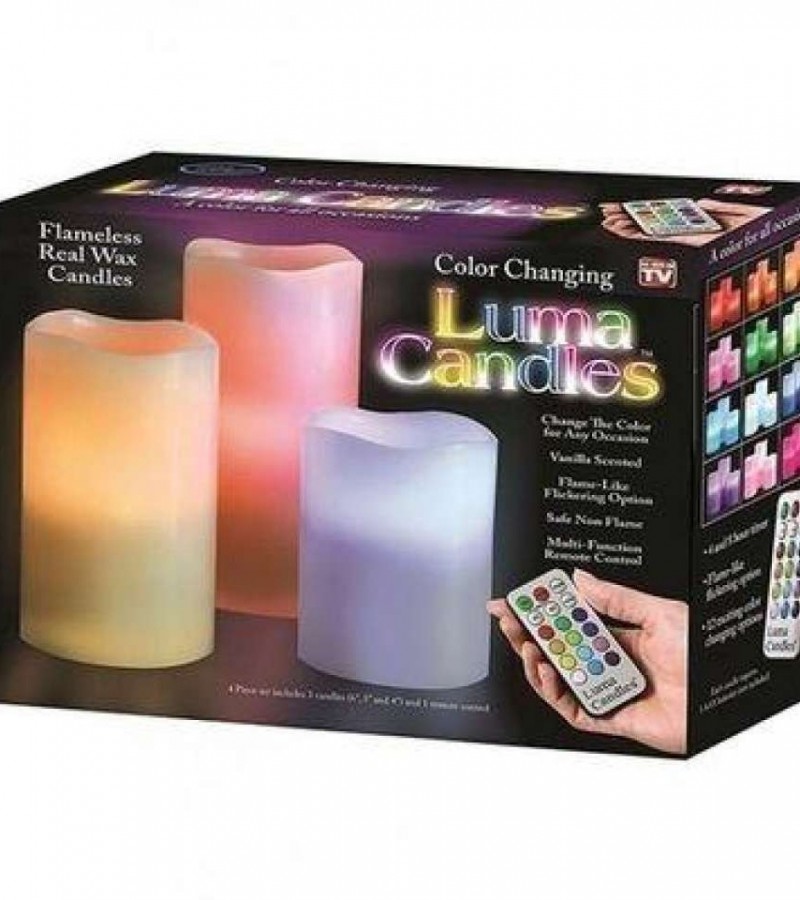 Set Of 3 - Luma Candles