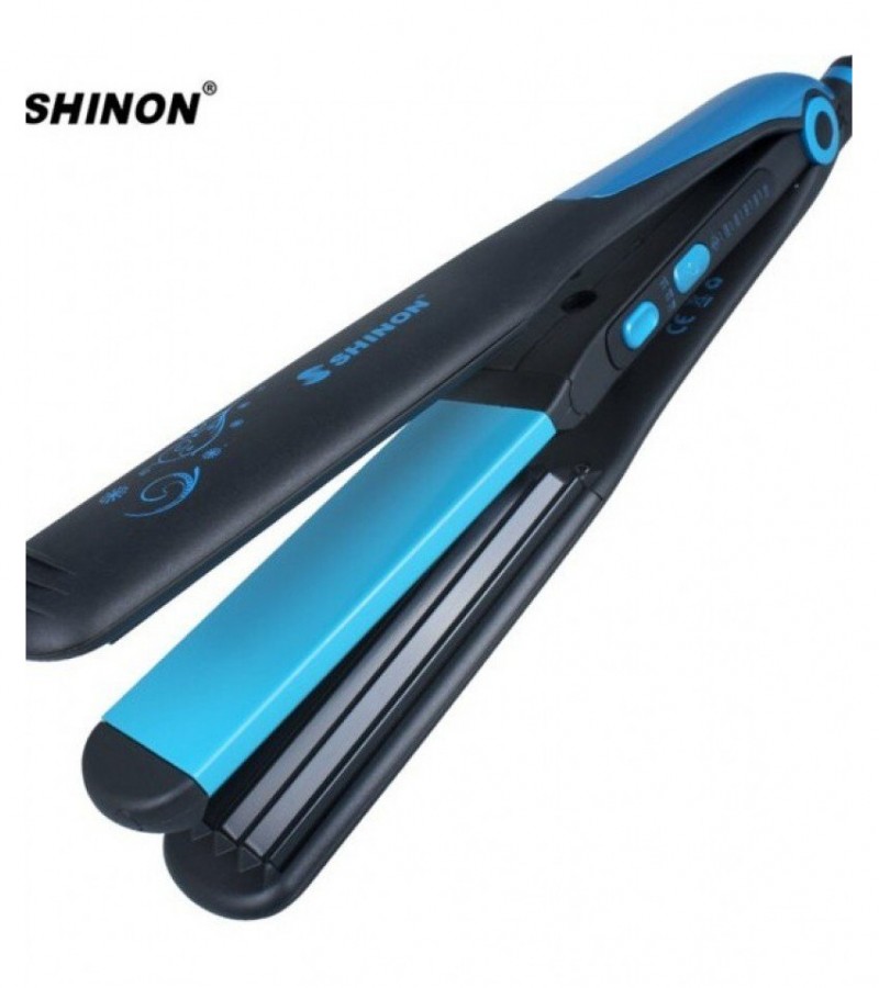 Shinon 2 in 1 (straightner +curler) 8089t blue