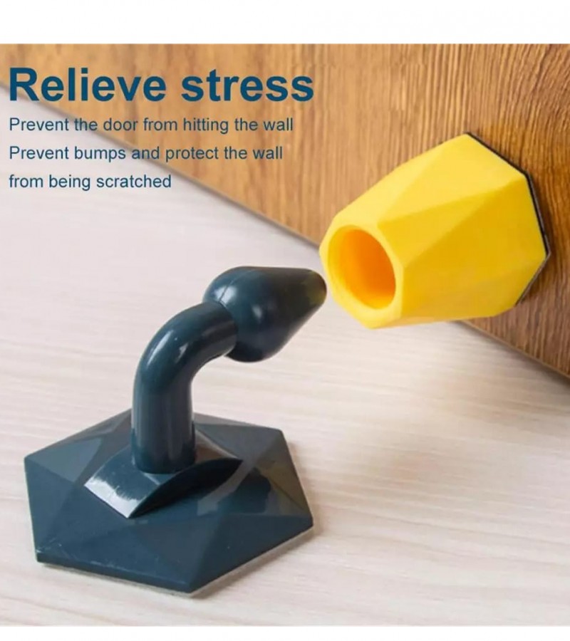 Silicone door stopper double-side tape wall protection anti-Collision door bumper