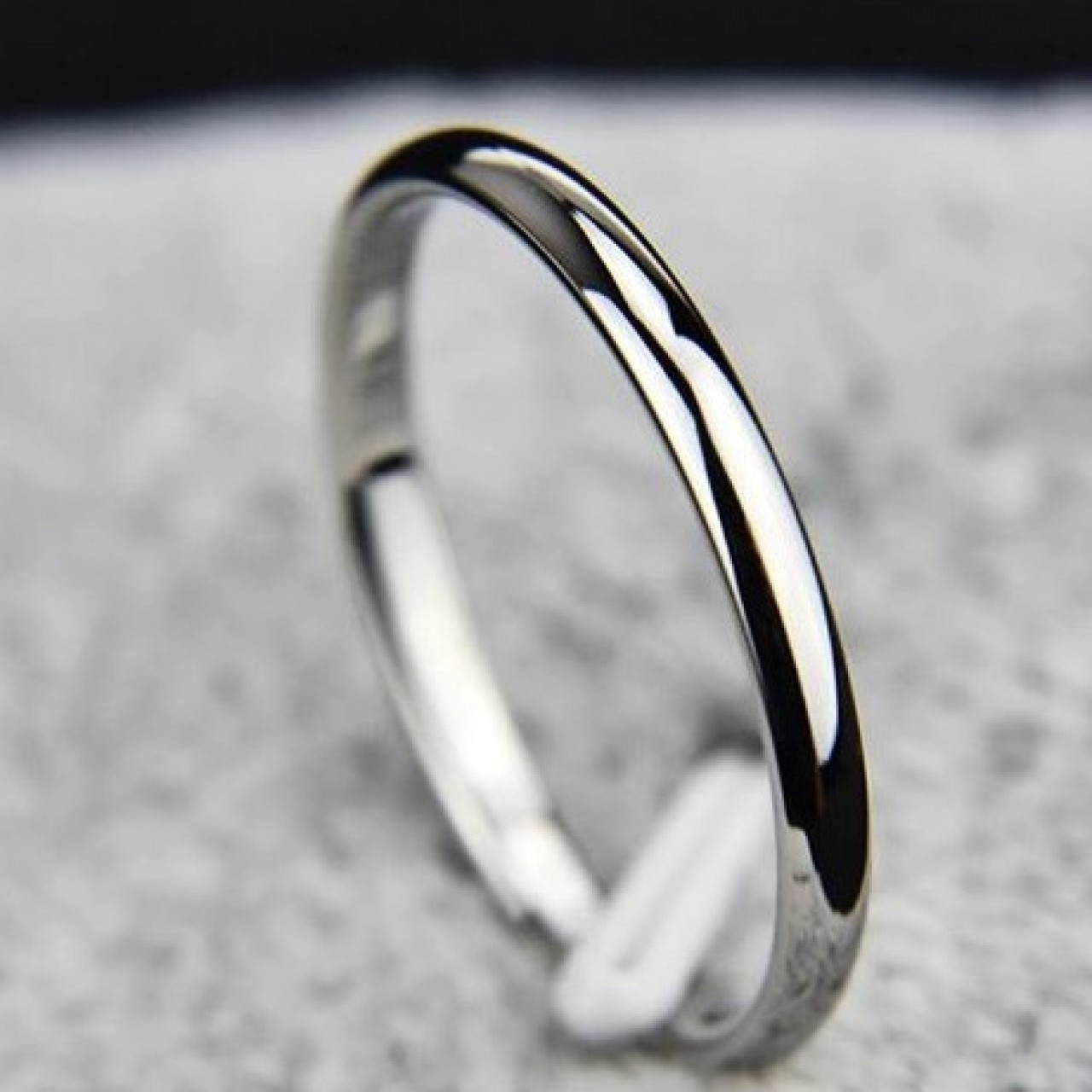 Silver Plated Platinum Ring