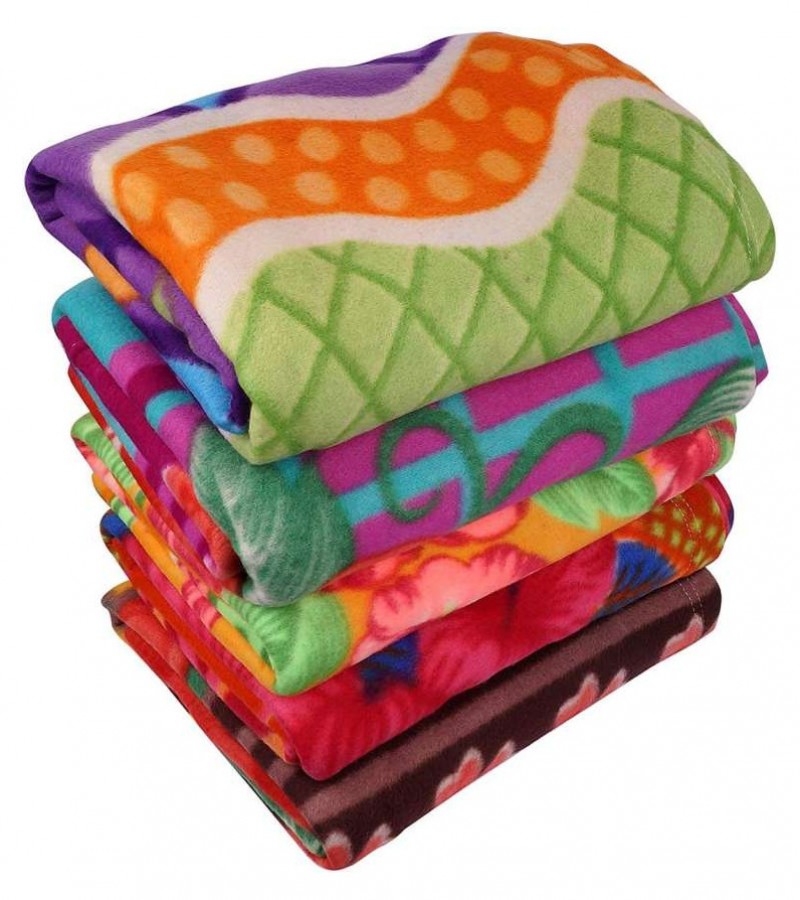 Single Bed Blanket Large Size Multicolored