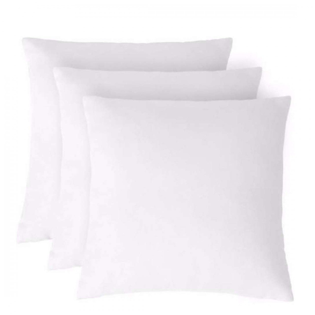 Small White High Quality Soft Cushions - Set of 4 - Polyester Fiber