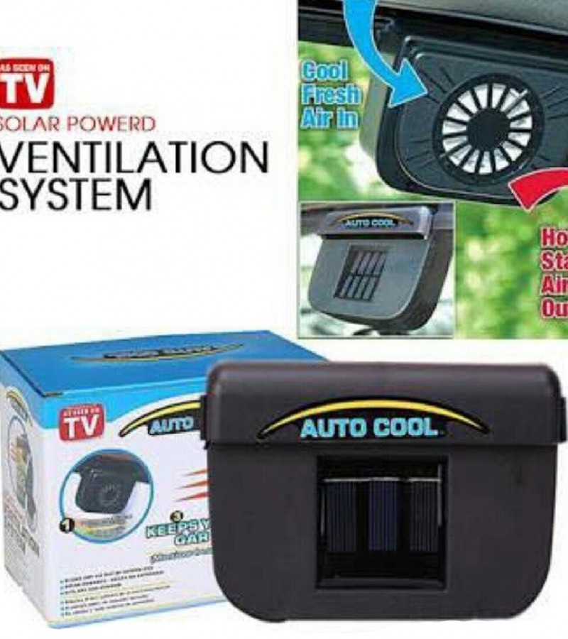 Solar Powered Car Fan & Car Air Ventilation System - Auto Cool - Need no batteries