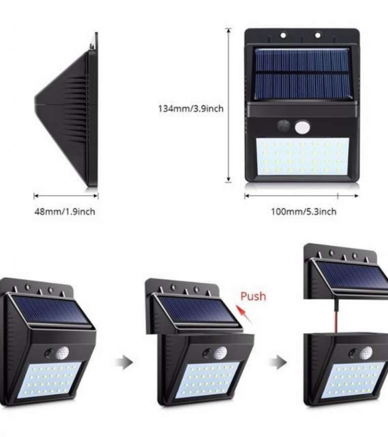 Solar Powered Led Wall Light -