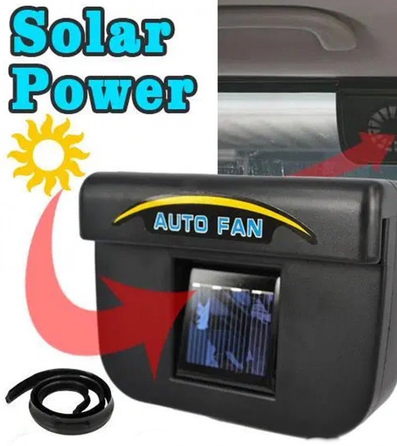 Solar Sun Power Car Auto Fan Air Vent Cool Cooler Ventilation System Radiator Car Window Cool