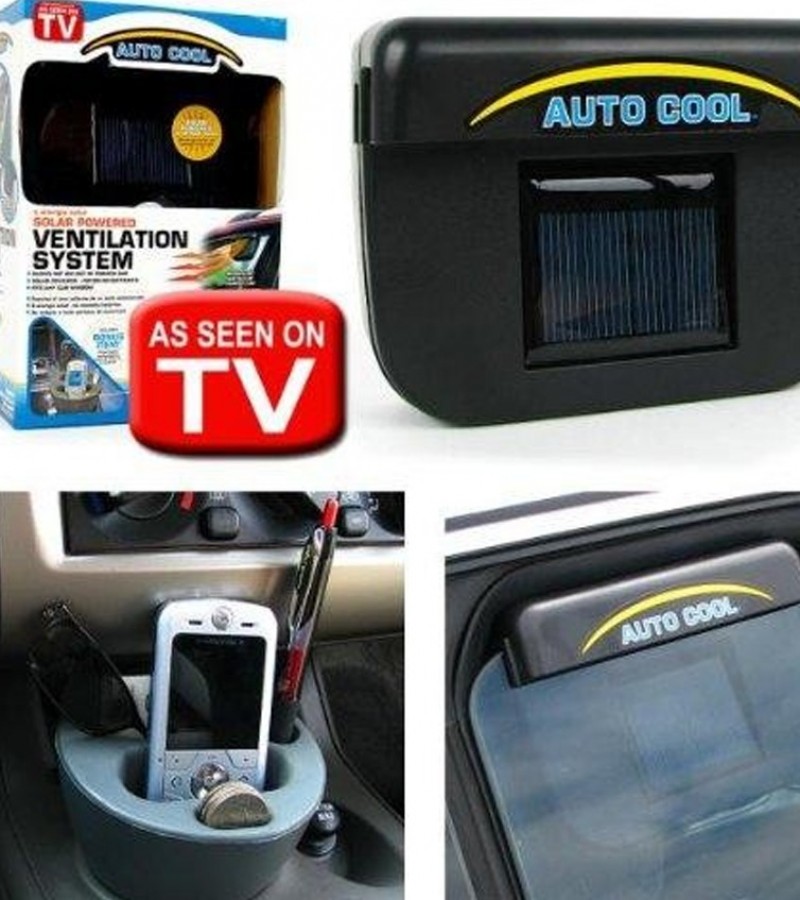Solar Sun Power Car Auto Fan Air Vent Cool Cooler Ventilation System Radiator Car Window Cool