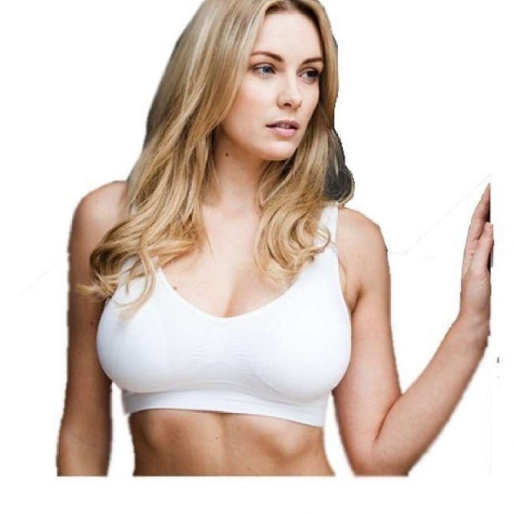Sports Pack of 2 - White Cotton Air Comfort Bra for Women