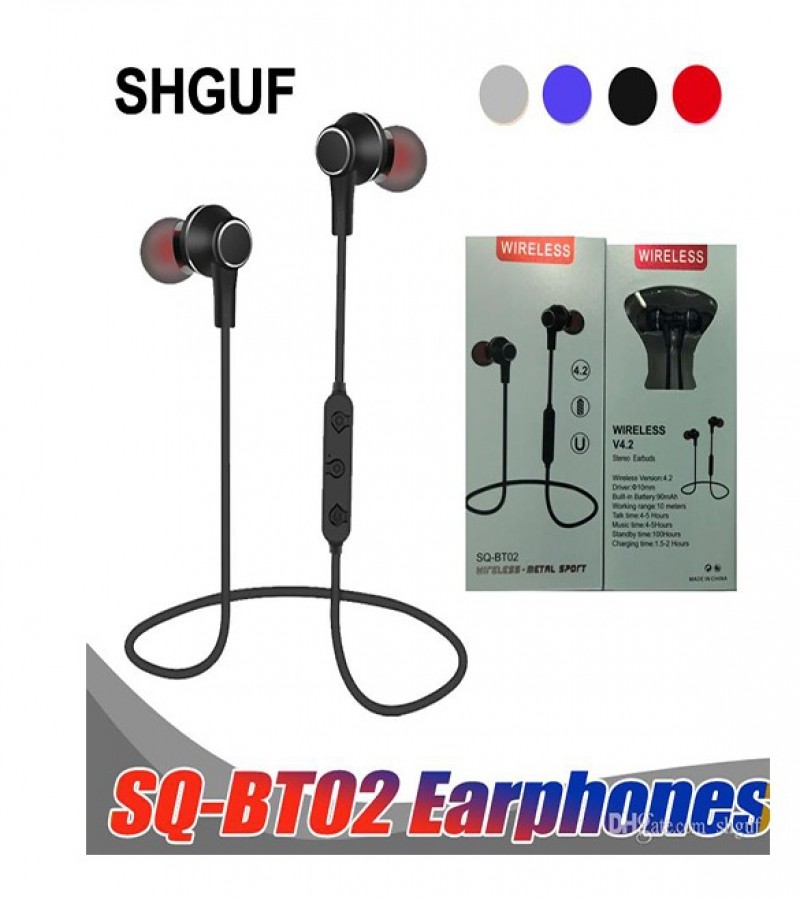 SQ-BT02 Bluetooth in Earphones  BHS139