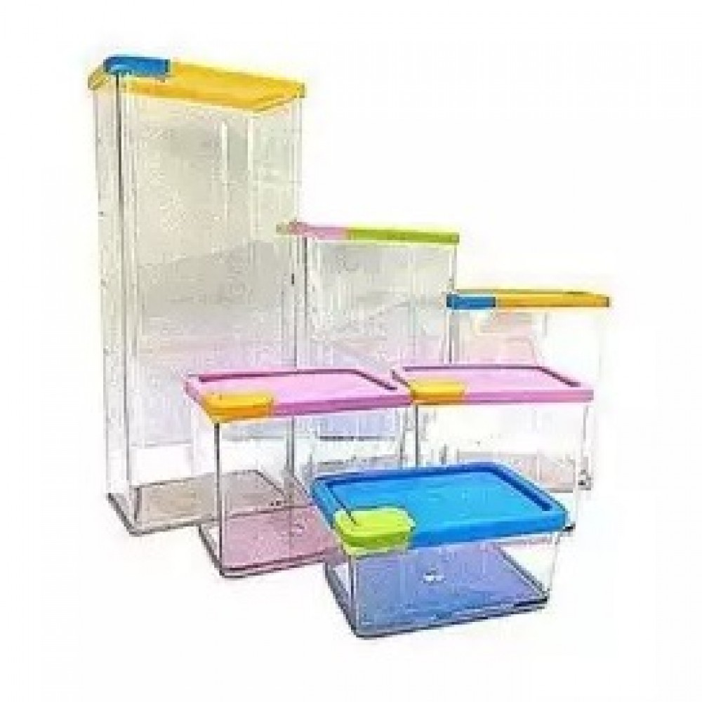 Stackable & Space Savvy Pocket Block Container Set Of 6 Pcs