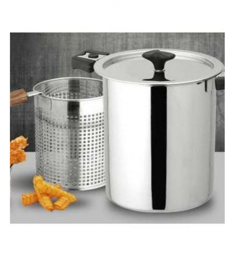Stainless Steel Gas Deep Fryer Fry Chips Steakes Zinger Fish French Fries Broast