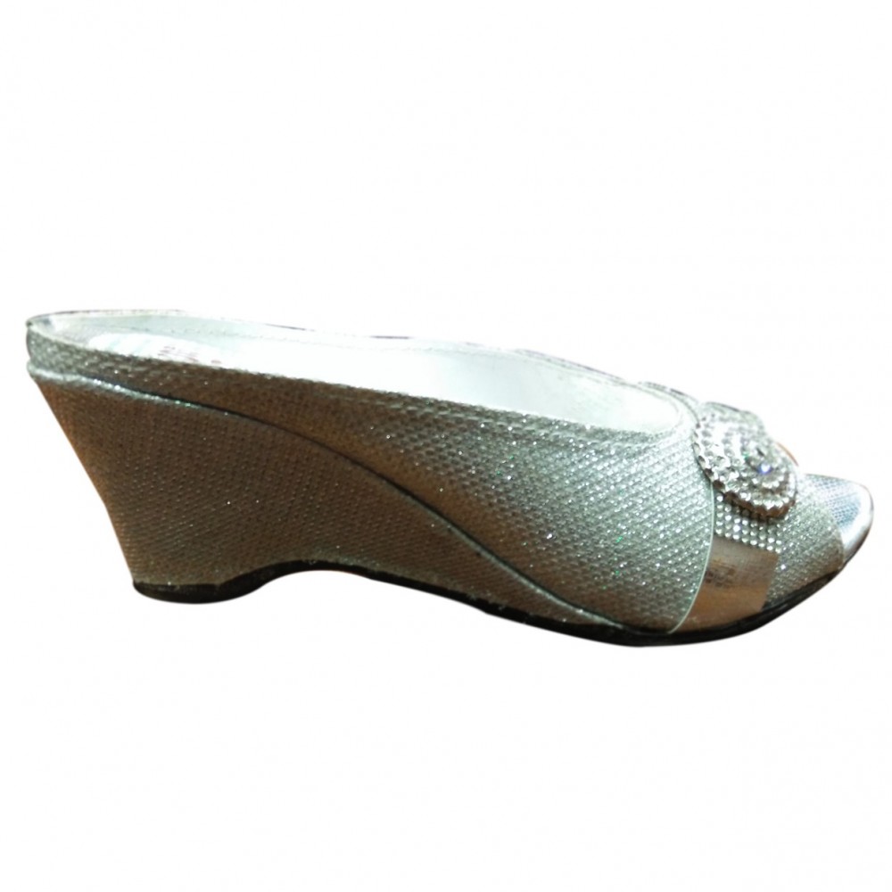 Style Beautiful Partywear Shoes for Women - Silver - 7 To 10