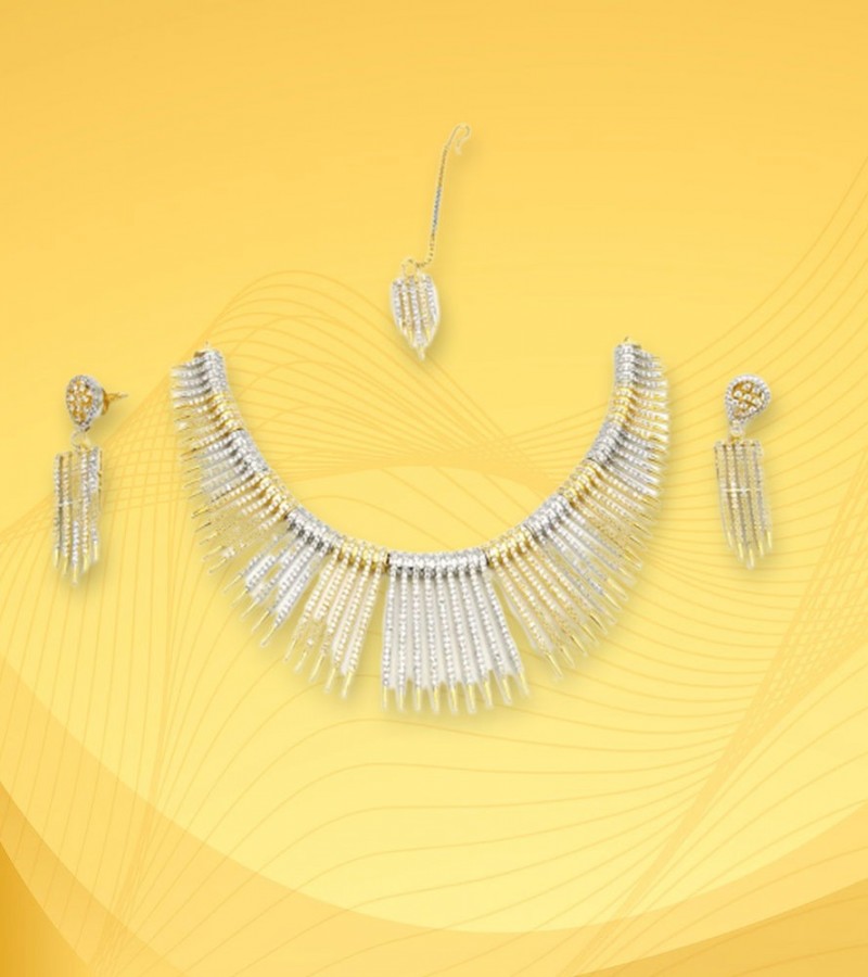 Stylish Gold & Silver Jewelry Set