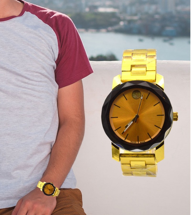 Stylish Golden Watch For Men