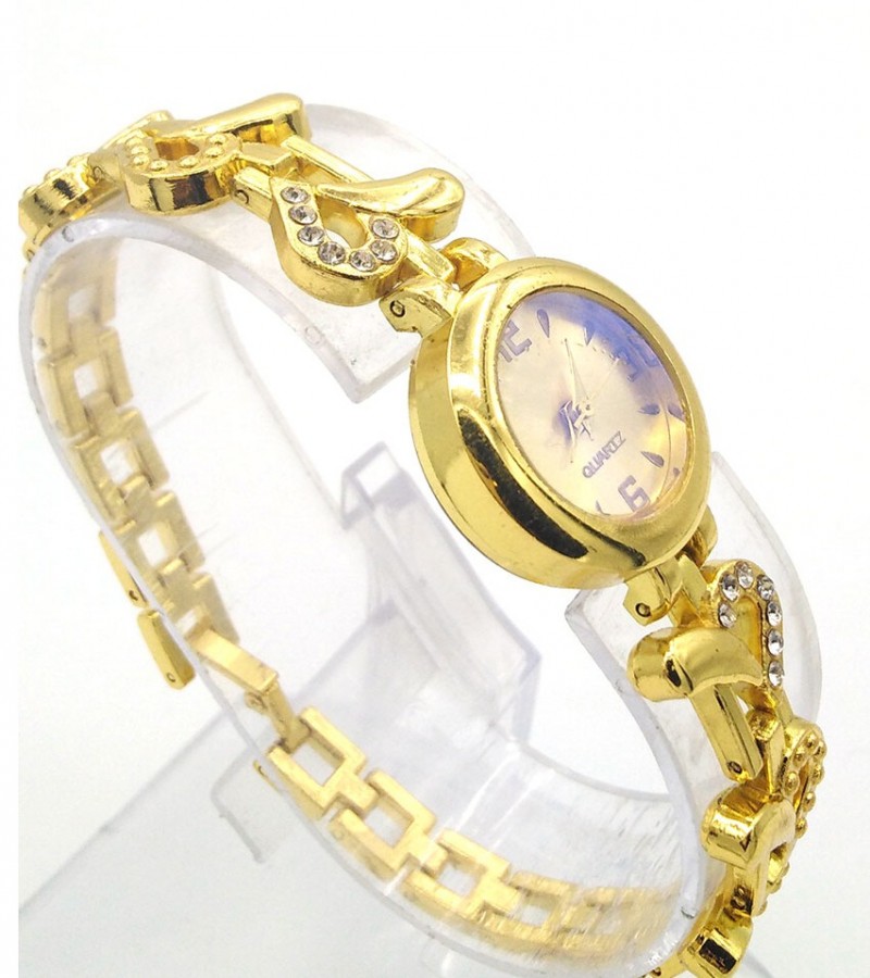 Stylish Hot Golden Dial Watch