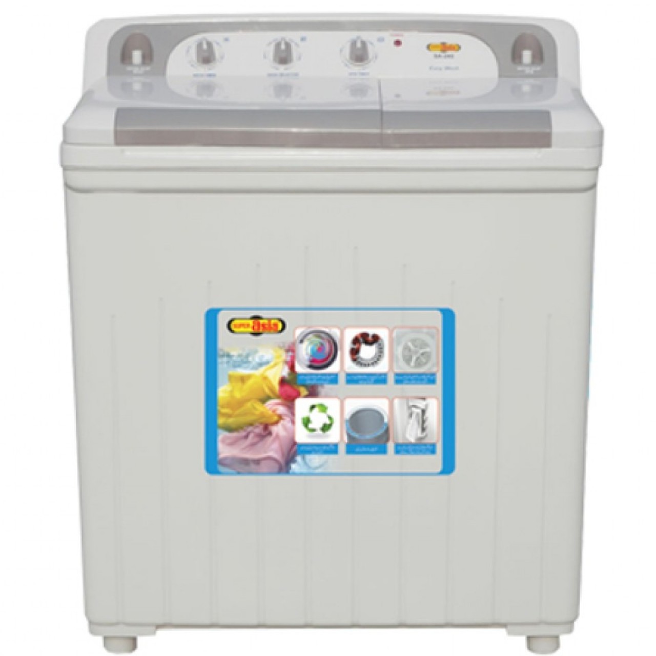 Super Asia Easy Wash Top Load Washing Machine - Model-SA-245 - Capacity – 8Kg