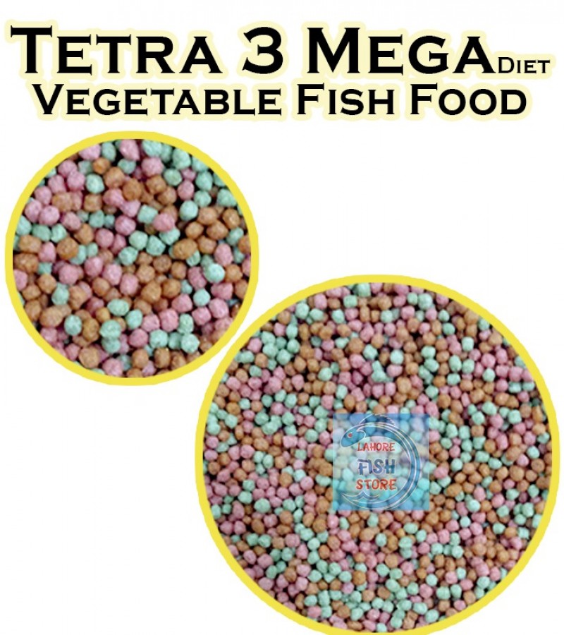 Tetra 3 Mega Diet Vegetable Fish Food - Premium Pack