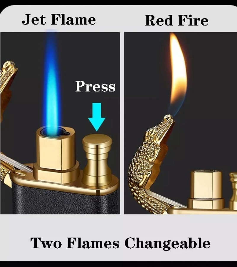 The Dual Flame Crocodile Lighter