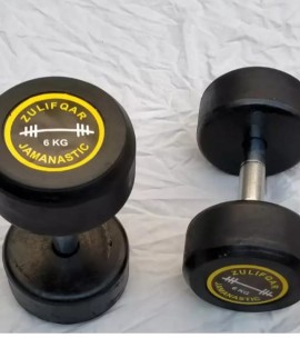 6KG Rubber Dumbbell Sale price Buy online in Pakistan Farosh.pk