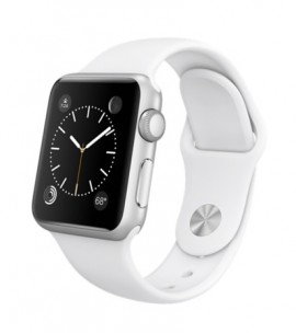 Apple watch series 3 38mm outlet silver with white band