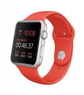 Apple Watch Sport 42mm Silver Aluminum Case Orange Sport Band SmartWatch Sale price Buy online in Pakistan Farosh.pk