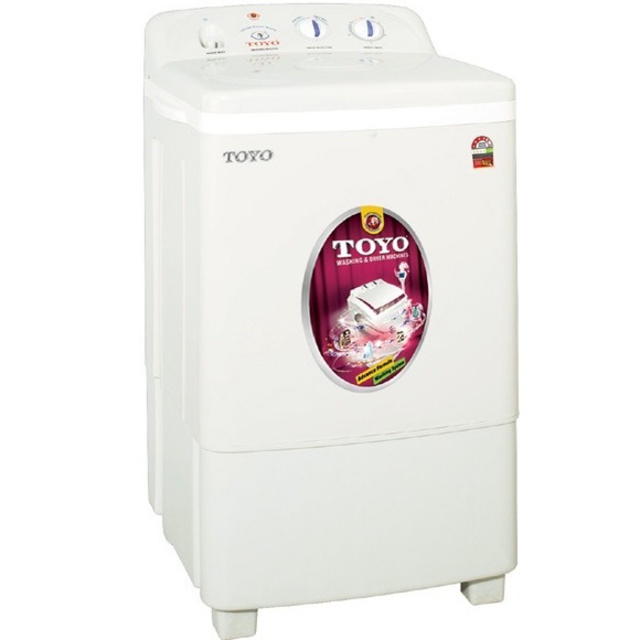 Toyo Single Tub Washing Machine Tw-666 - Capacity 8Kg