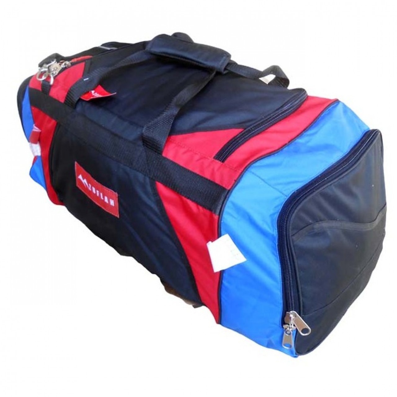 Travel Bag - Large - Red, Black & Royal Blue