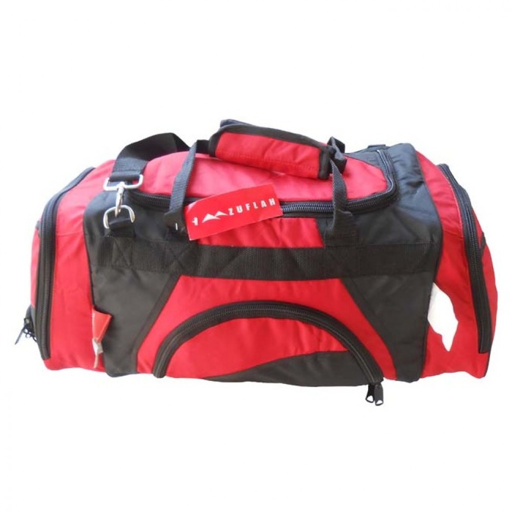 Travel Bag - Medium - Red & Black