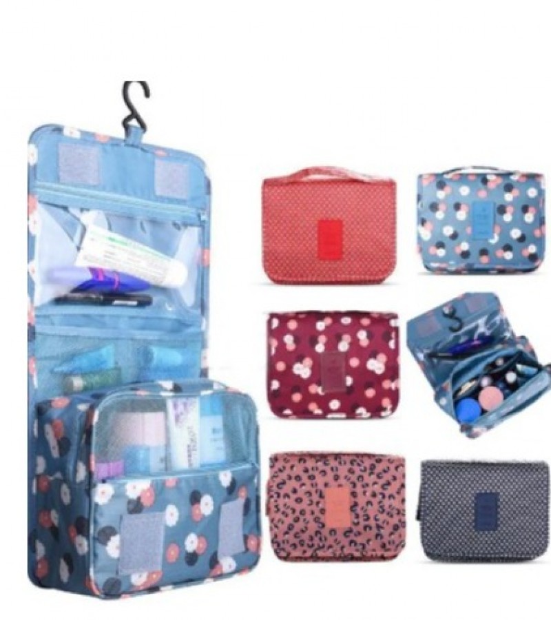Travel Waterproof Portable Toiletry Bag Women Cosmetic Organizer Pouch Hanging Bag