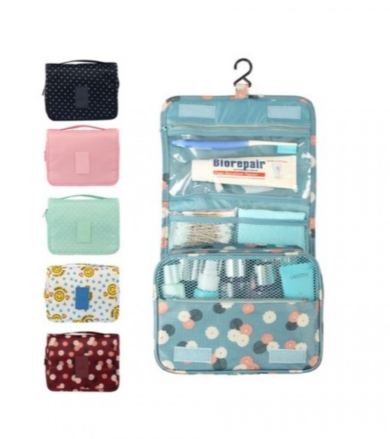 Travel Waterproof Portable Toiletry Bag Women Cosmetic Organizer Pouch Hanging Bag