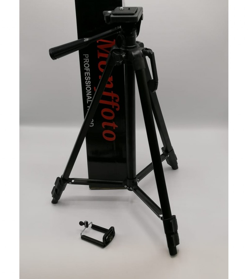 Tripod D440 Model For Mobile & Cameras Edition For Video And Stills With Smooth Head - Black