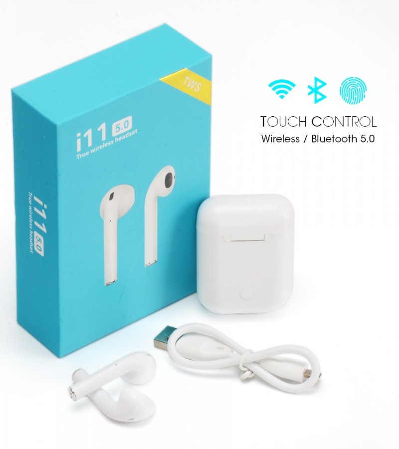 TWIN I11 With Sensors Touch And Window Wireless Earphone V5.0