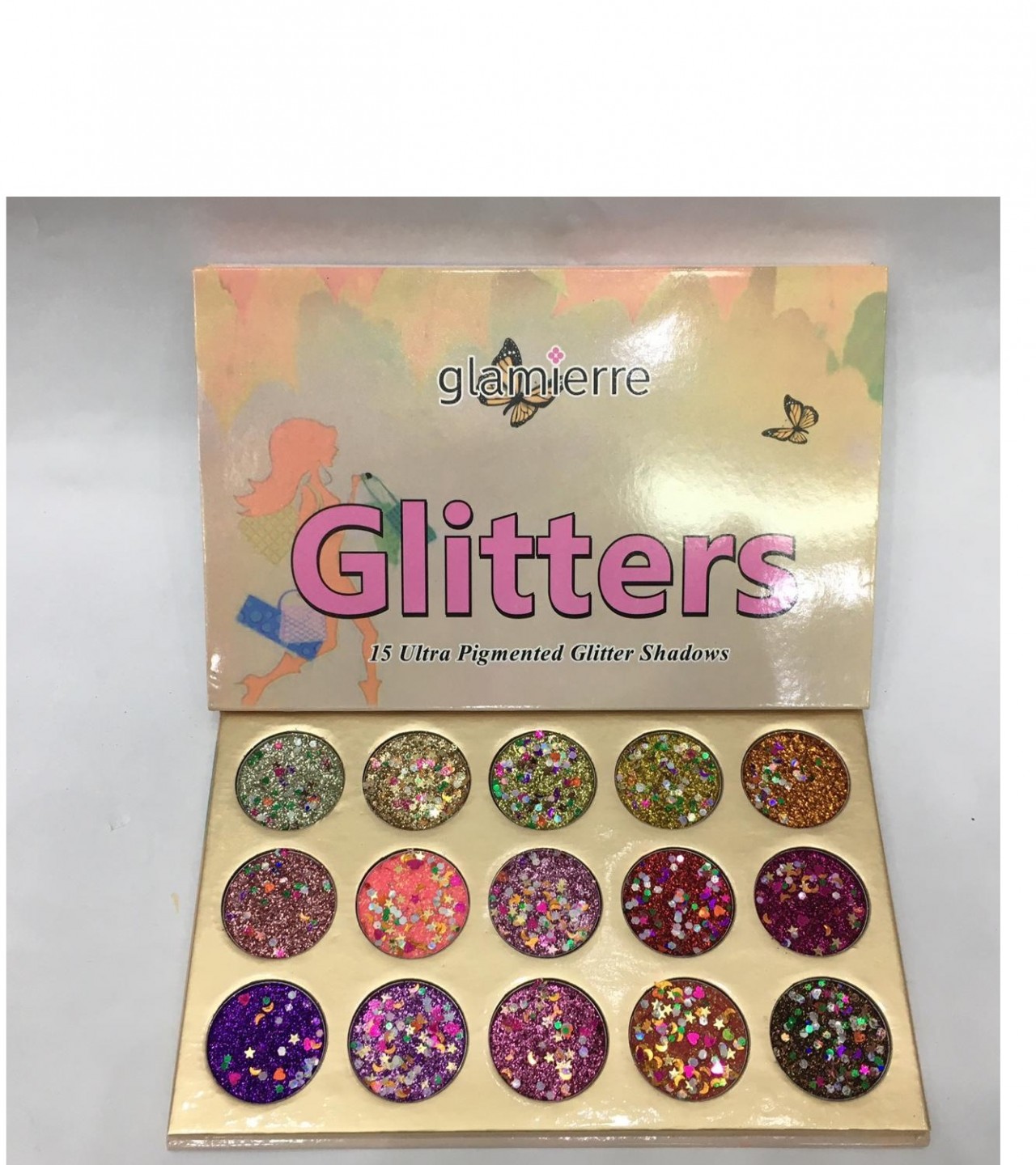 Ultra Pigmented 15 Color Eyeshadow Palette Glitter