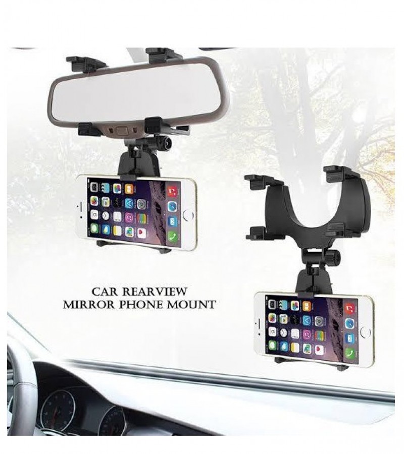 Universal Car Rear View Mirror Mount Mobile Holder