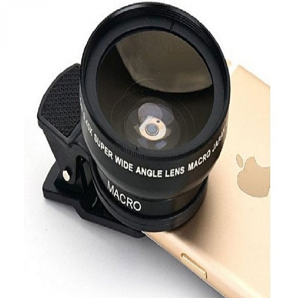 Universal Clip-on Wide Angle Macro Lens For Smartphones - 37mm-0.45x