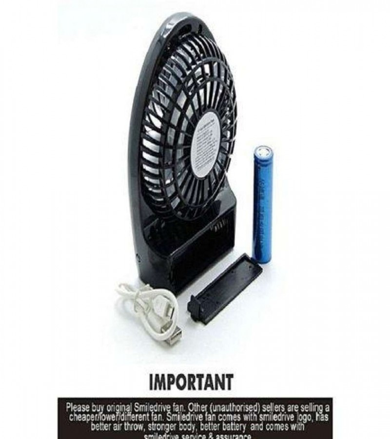 Usb Portable Fan Mini Rechargeable With Power Bank -