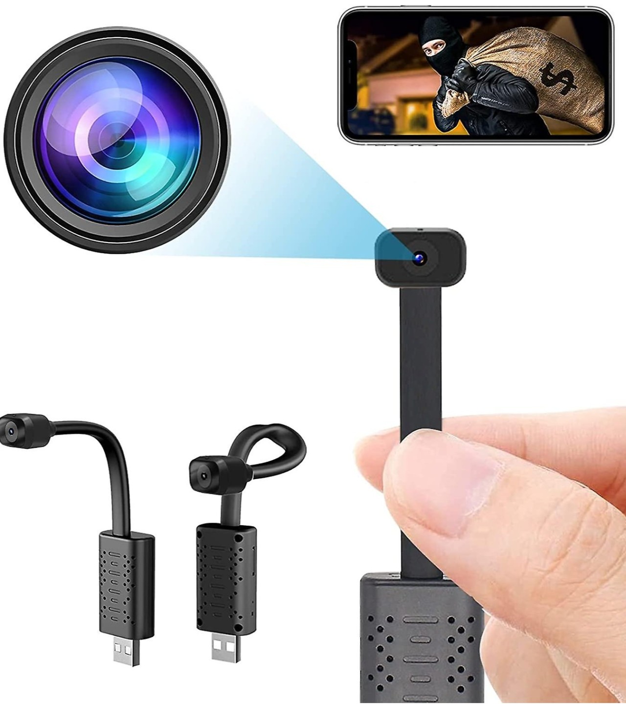 USB Wireless Camera Night Vision IP cctv mobile camera Home Security v380 pro