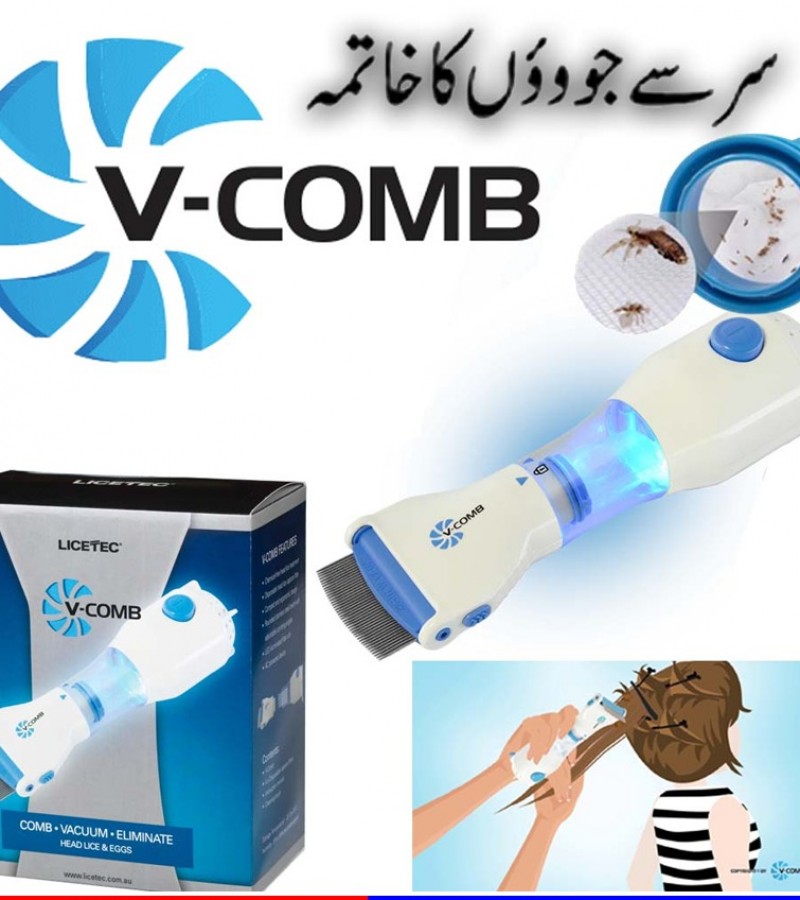 V-Comb - Eliminate Head Lice And Eggs (The Anti-Lice Machine)