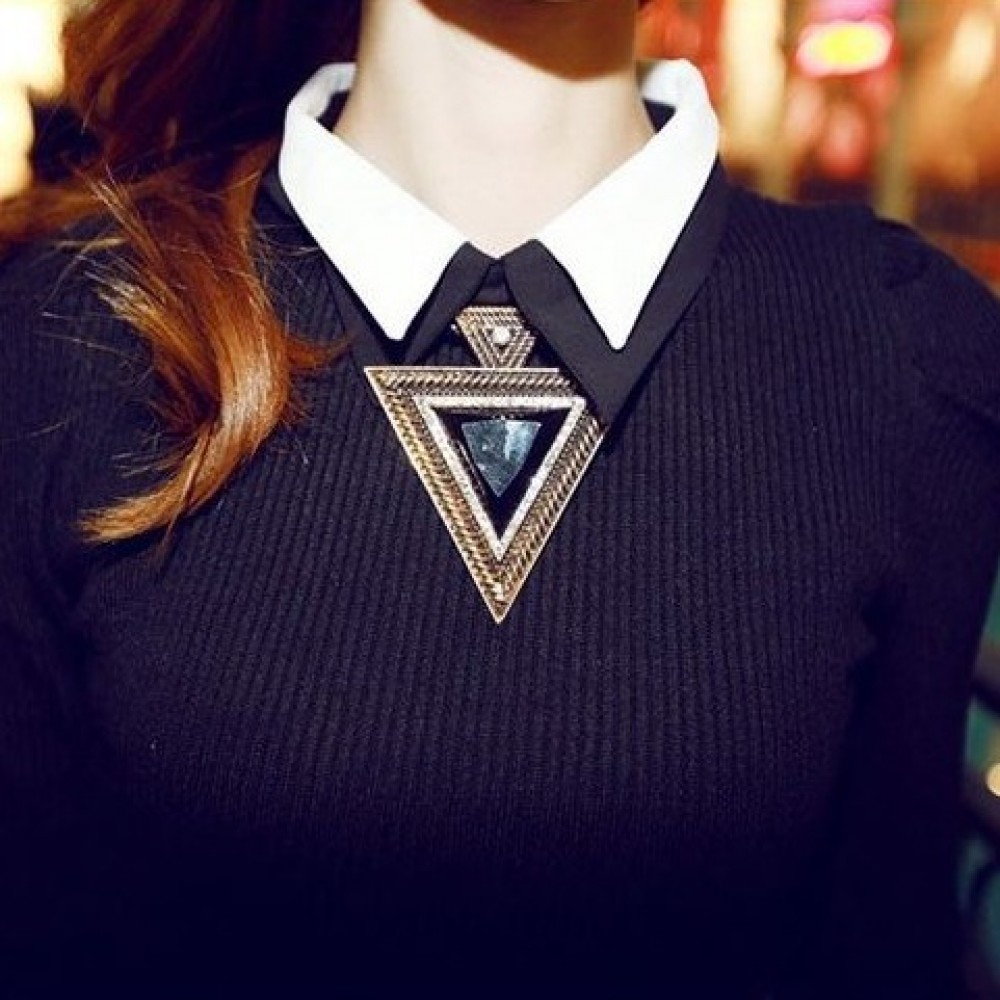 Vintage Triangle Pendant for women