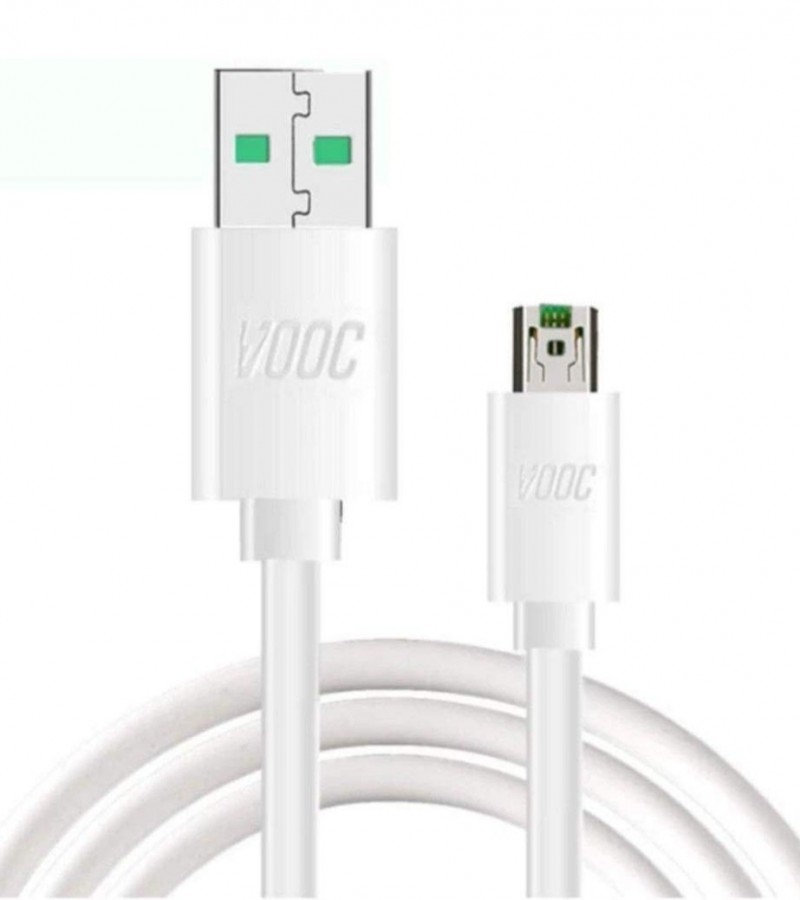 Vooc Charge Oppo Fast Charging Original Micro USB Cable White