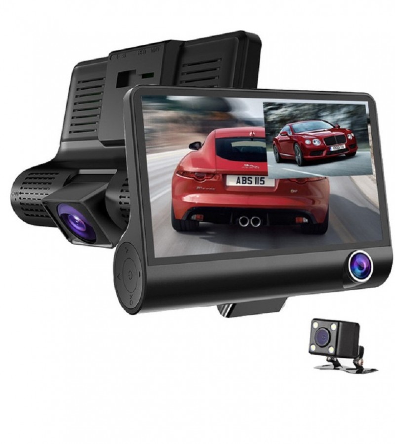 WDR Dashcam 3 Camera Lens Video Car DVR Full HD 1080P