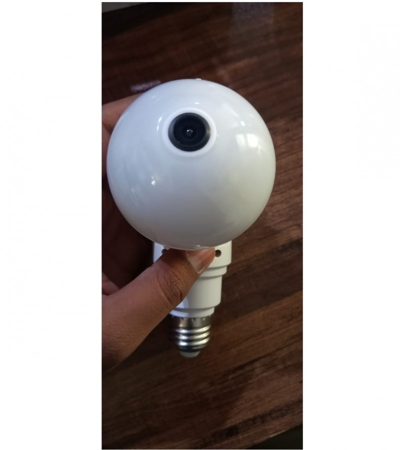 SECURITY BULB CAMERA FLEXIBLE 1080P HD WIRELESS 360 DEGREE PANORAMIC INFRARED NIGHT VISION