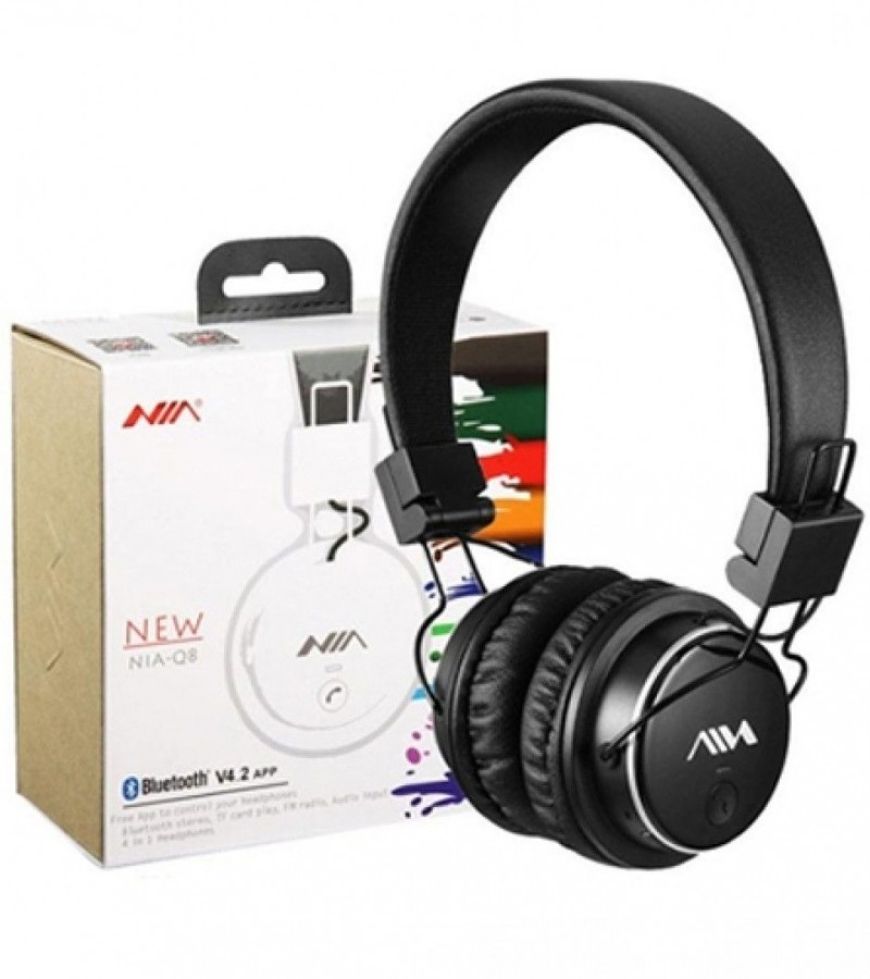 Wireless Bluetooth Headphones, NIA Q8 Foldable Headset/Headphone with Microphone
