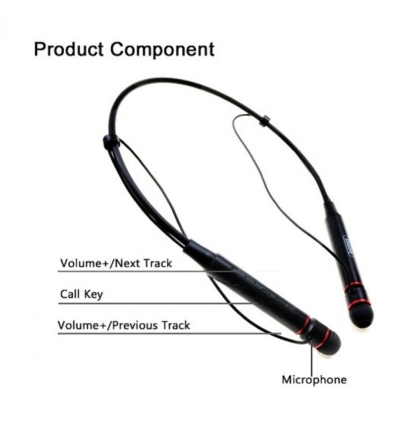 Wireless Bluetooth Sports Running Headset Magnetic Design HIFI Earphone Wireless - Black     BHS149