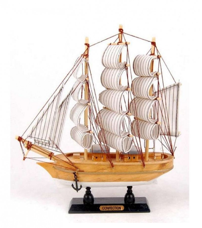 Wooden Ship Model Sailing Model Ornaments Wood Crafts Handmade