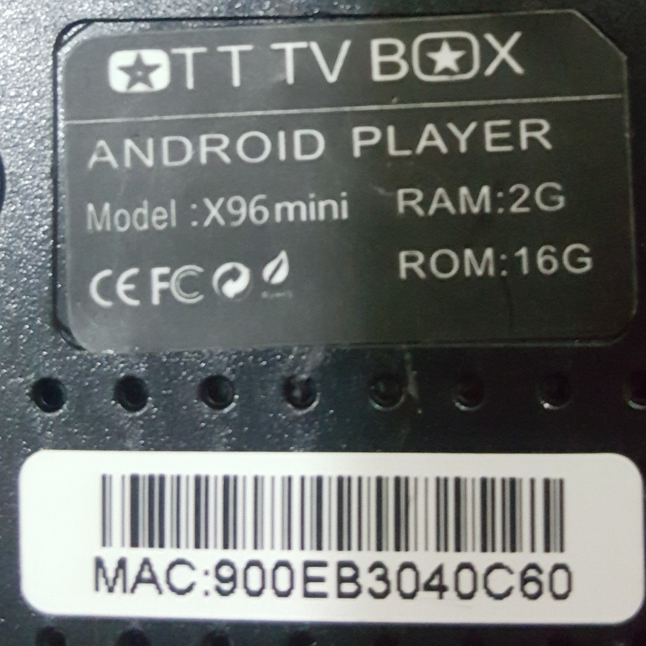 x96 mini Android Tv box - 2GB Ram - 16GB Rom